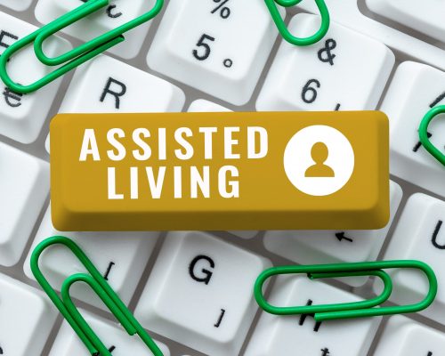 Inspiration,Showing,Sign,Assisted,Living.,Word,For,Longterm,Care,Facility
